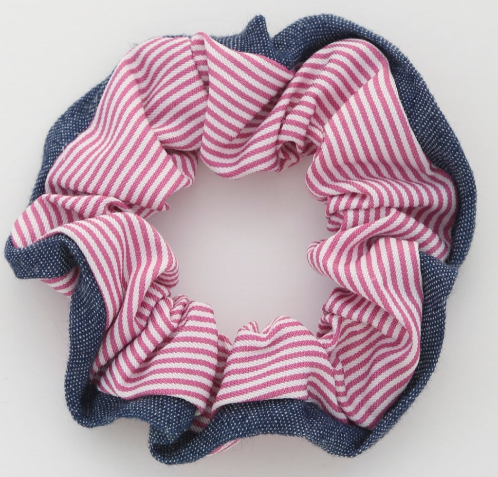 Lined-Scrunchie