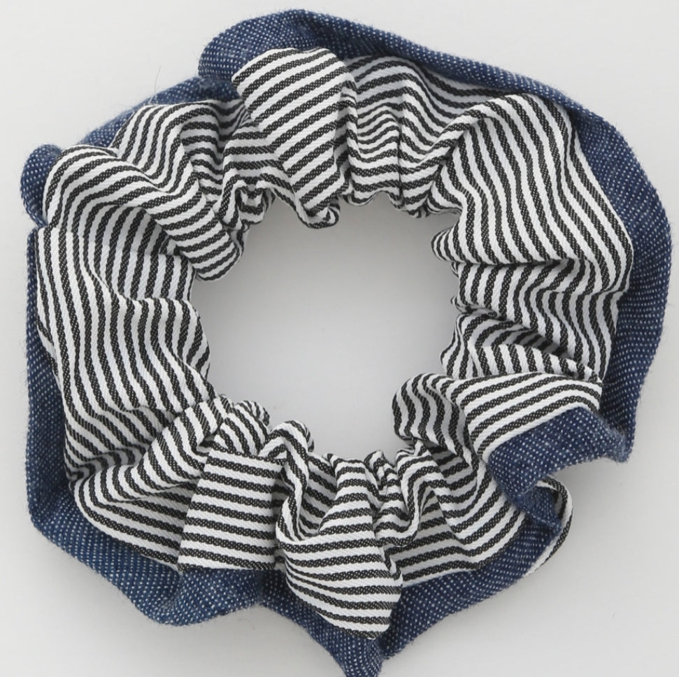 Lined-Scrunchie